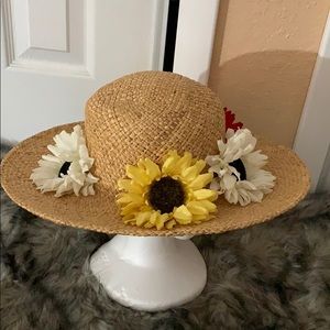 Straw hat with small damage